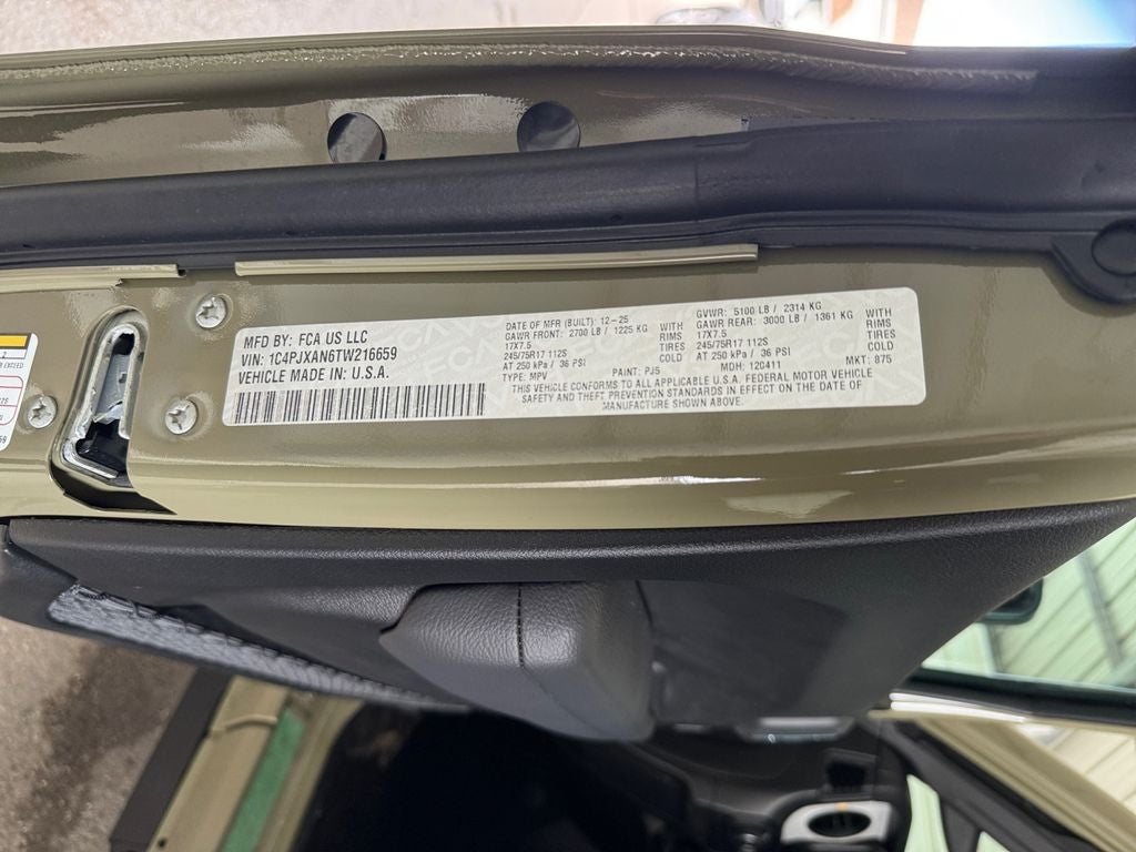 2026 Jeep Wrangler Sport S