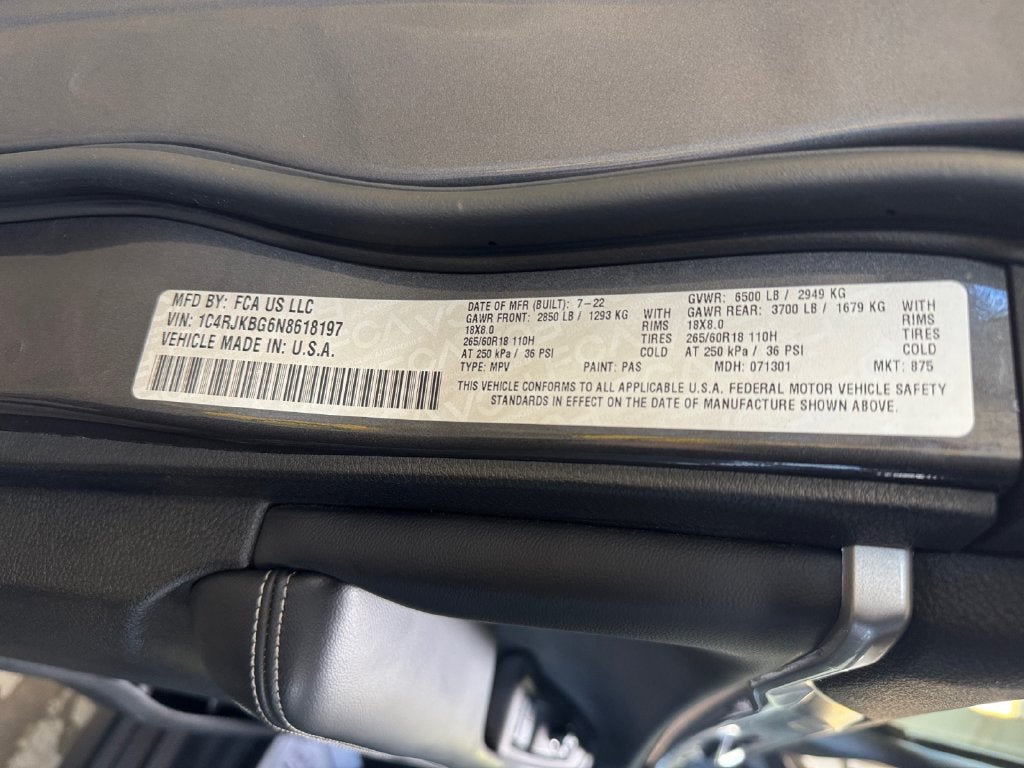 2022 Jeep Grand Cherokee L Limited