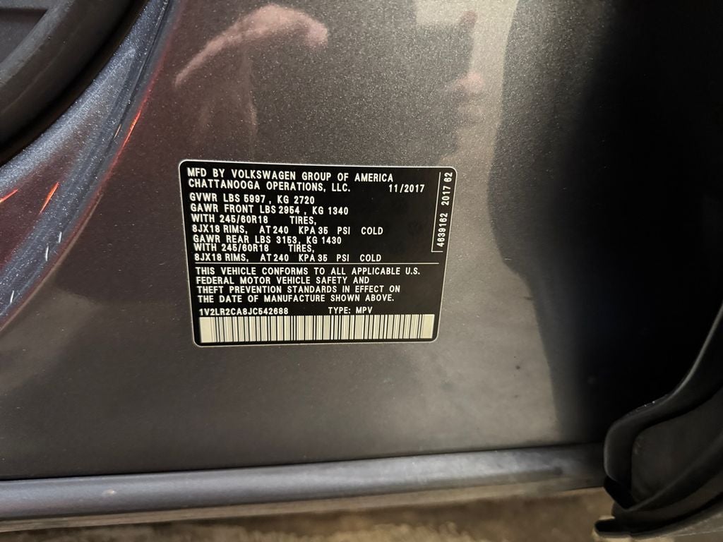 2018 Volkswagen Atlas 3.6L V6 SE w/Technology