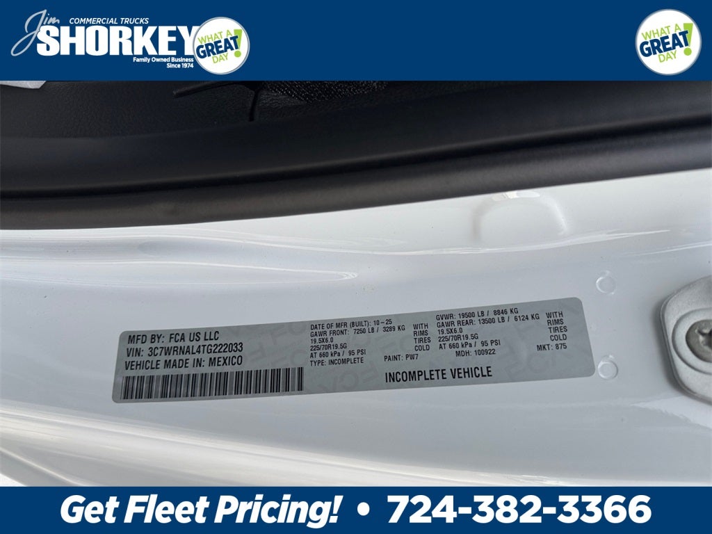 2026 RAM 5500 Tradesman DRW 4x4 / 6.7L Diesel / 60" CA Chassis