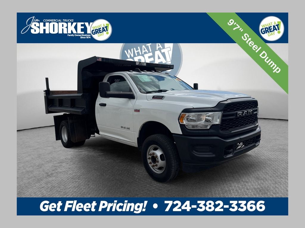 2019 RAM 3500 Tradesman DRW 4x4 / 6.4L Hemi V8 / 9'7" Steel Dump