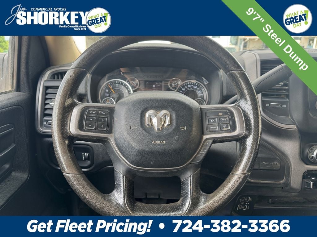 2019 RAM 3500 Tradesman DRW 4x4 / 6.4L Hemi V8 / 9'7" Steel Dump