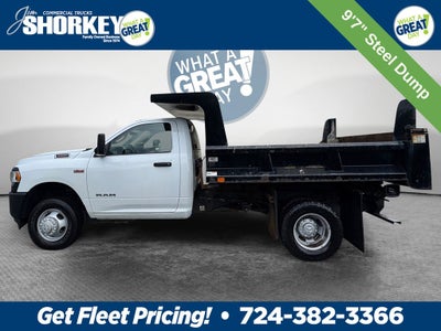 2019 RAM 3500 Tradesman DRW 4x4 / 6.4L Hemi V8 / 9'7" Steel Dump