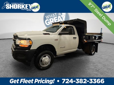 2019 RAM 3500 Tradesman DRW 4x4 / 6.4L Hemi V8 / 9'7" Steel Dump