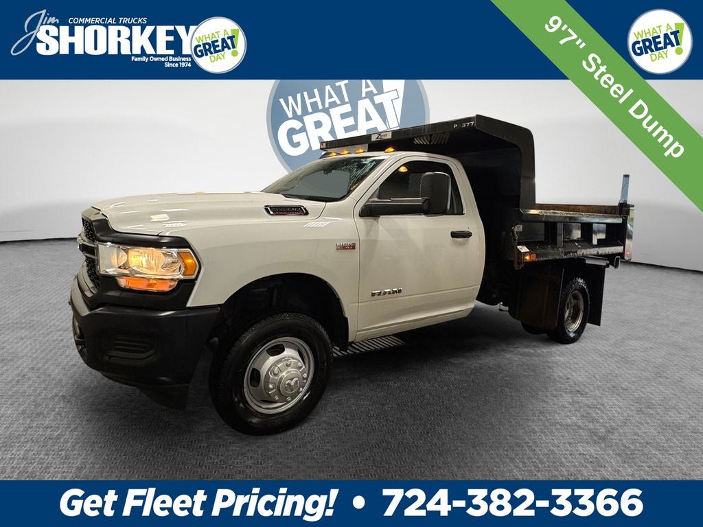 2019 RAM 3500 Tradesman DRW 4x4 / 6.4L Hemi V8 / 9'7" Steel Dump