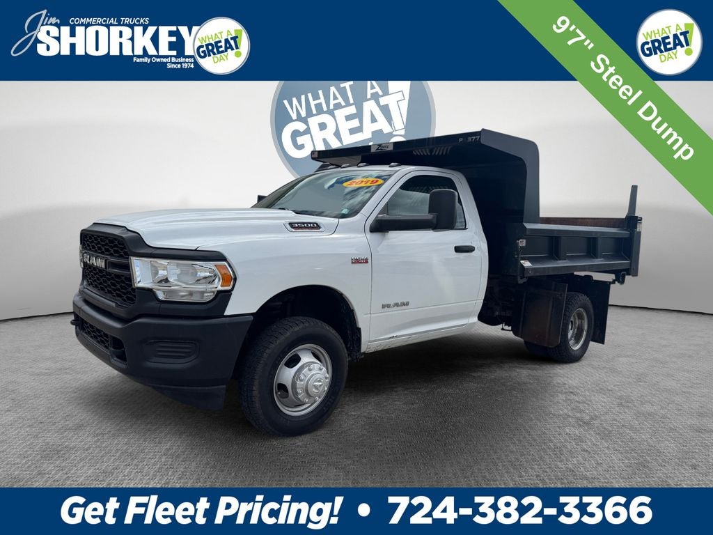 2019 RAM 3500 Tradesman DRW 4x4 / 6.4L Hemi V8 / 9'7" Steel Dump