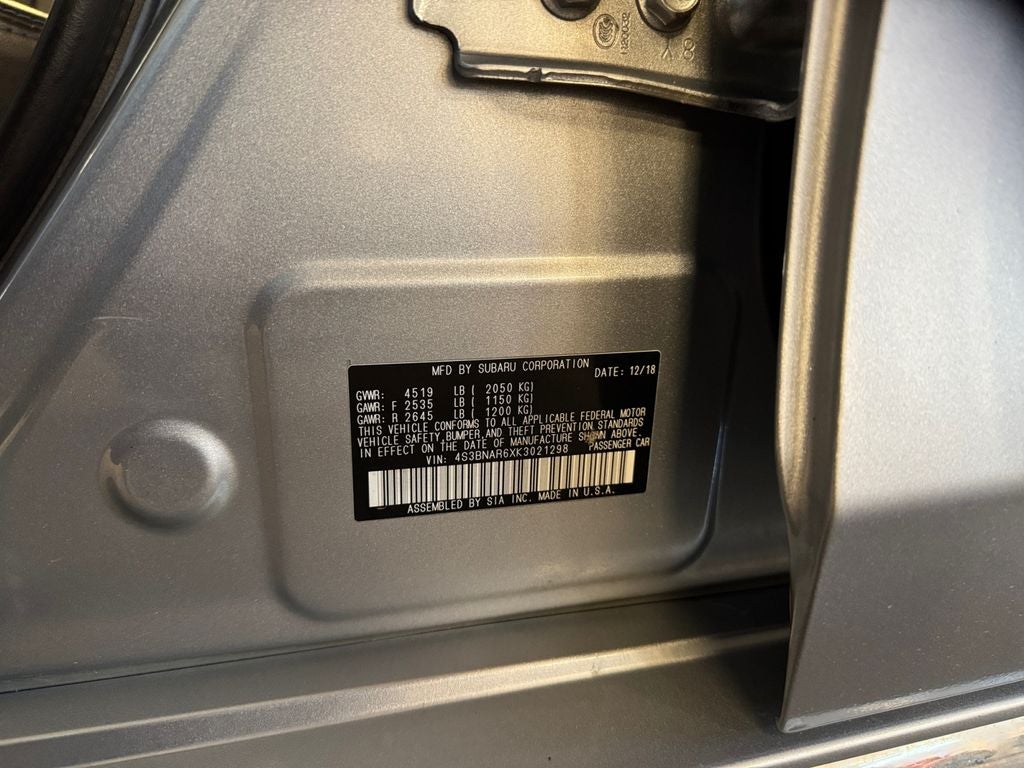 2019 Subaru Legacy 2.5i Sport