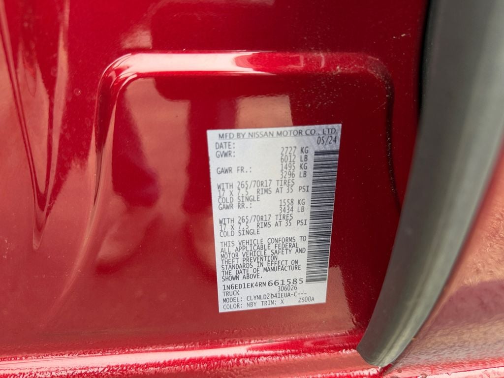 2024 Nissan Frontier PRO-4X