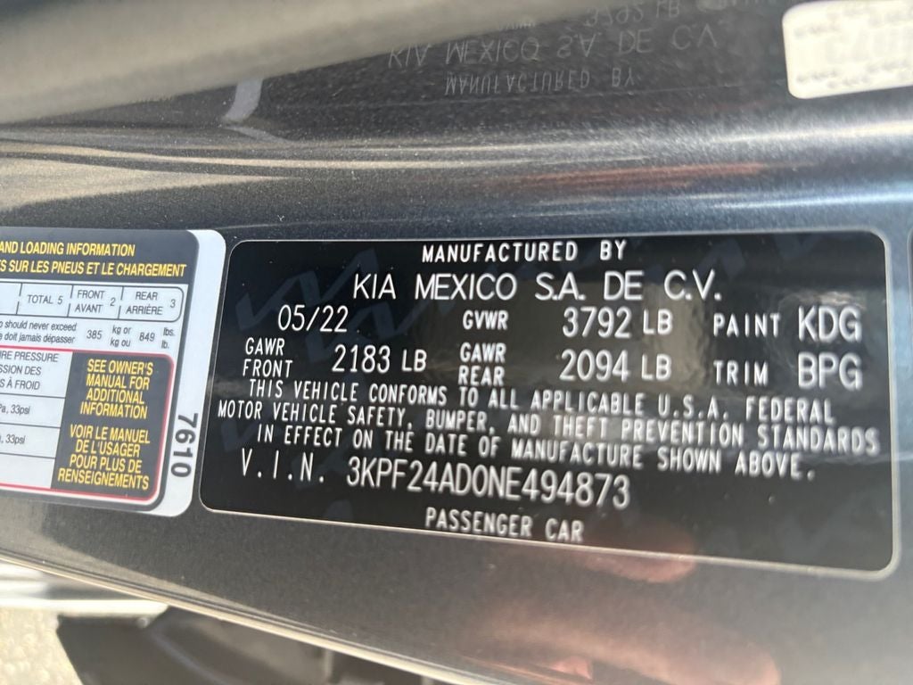 2022 Kia Forte LXS