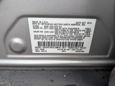 2015 Mitsubishi Outlander Sport ES