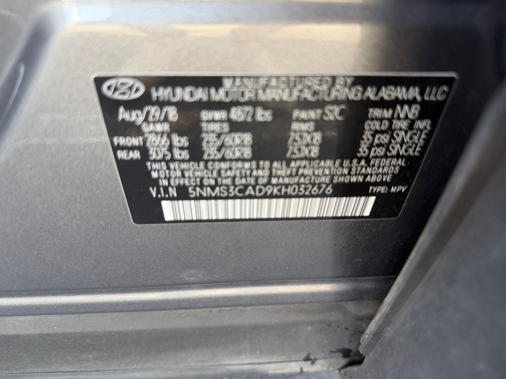 2019 Hyundai Santa Fe SEL Plus