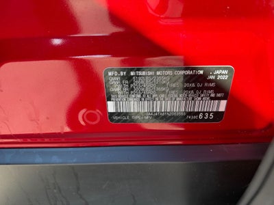 2022 Mitsubishi Outlander ES CONVENIENCE PACKAGE