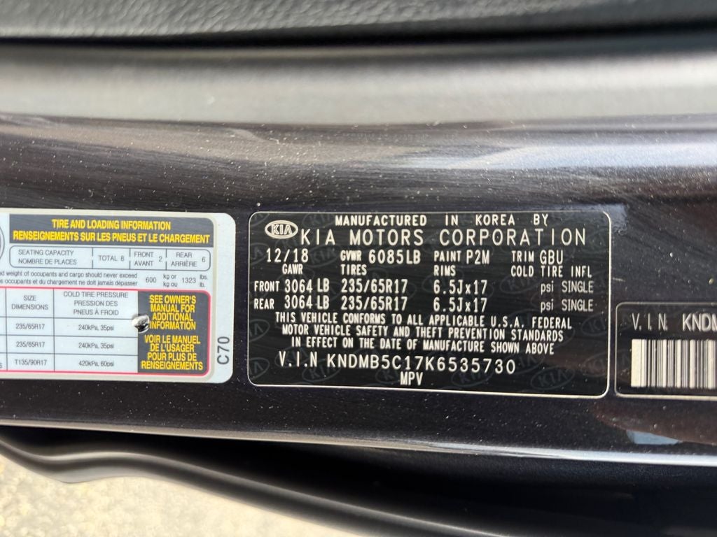 2019 Kia Sedona LX