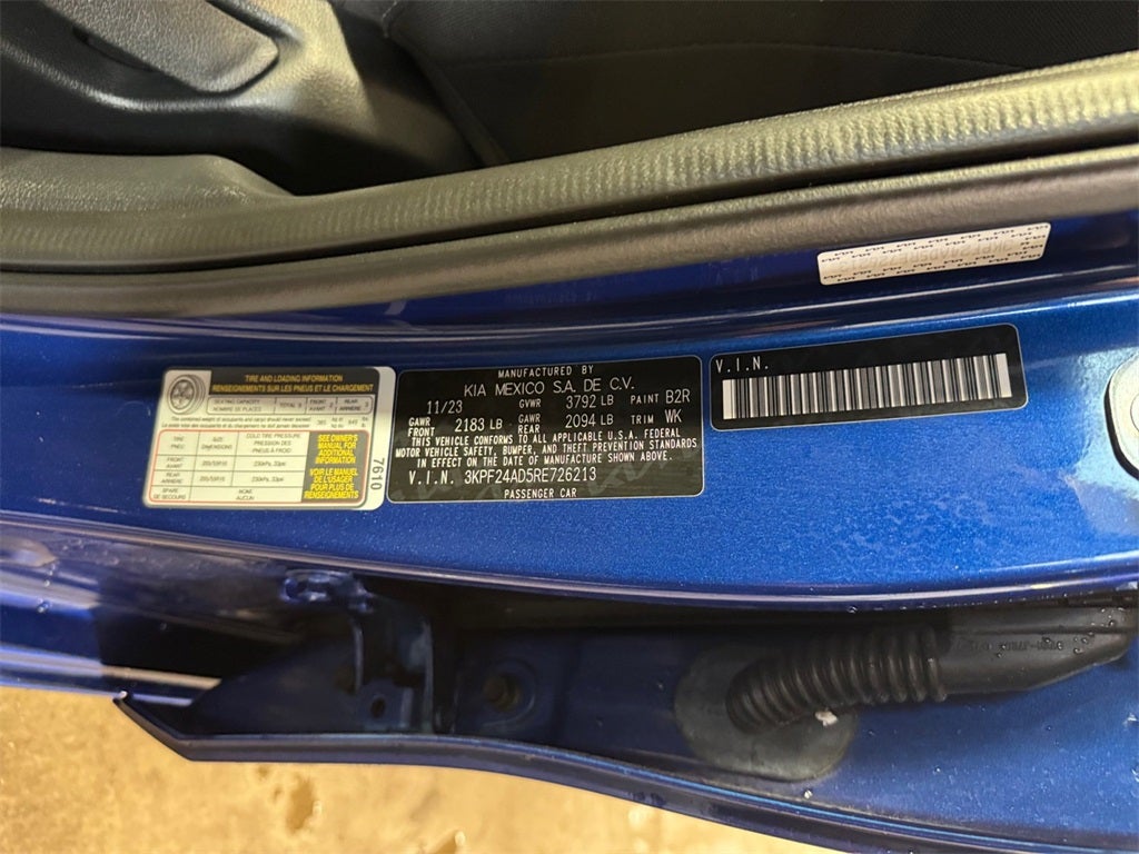 2024 Kia Forte LXS TECHNOLOGY PK