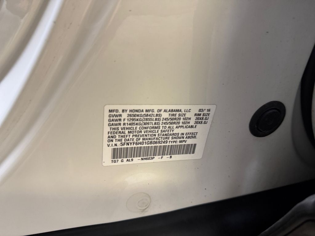 2016 Honda Pilot Elite