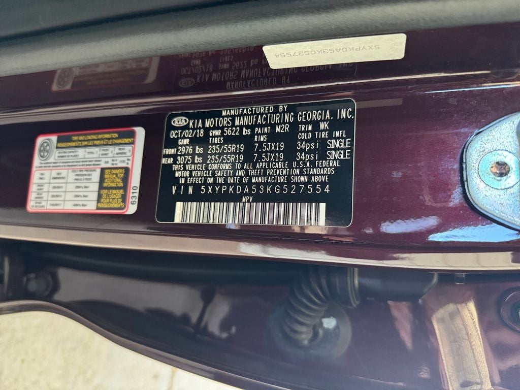 2019 Kia Sorento SX PANO RF