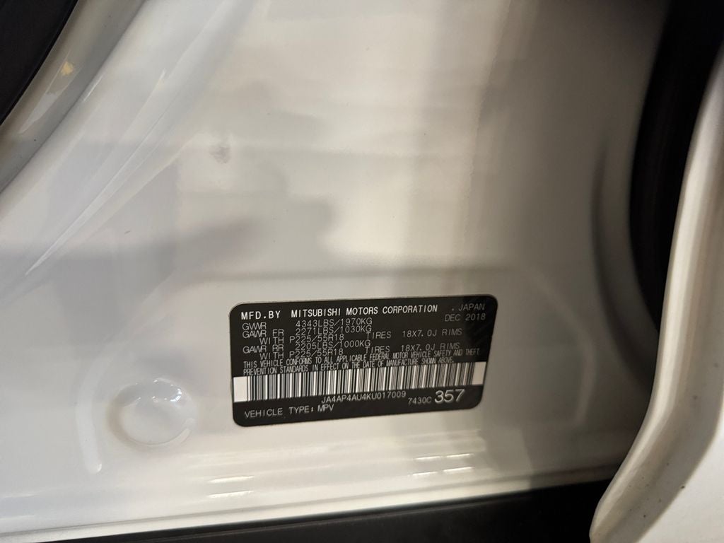 2019 Mitsubishi Outlander Sport 2.0 SE