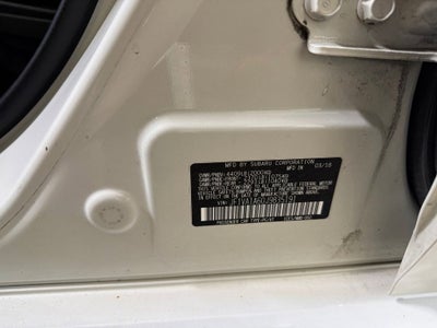 2018 Subaru WRX Base 6 SPD