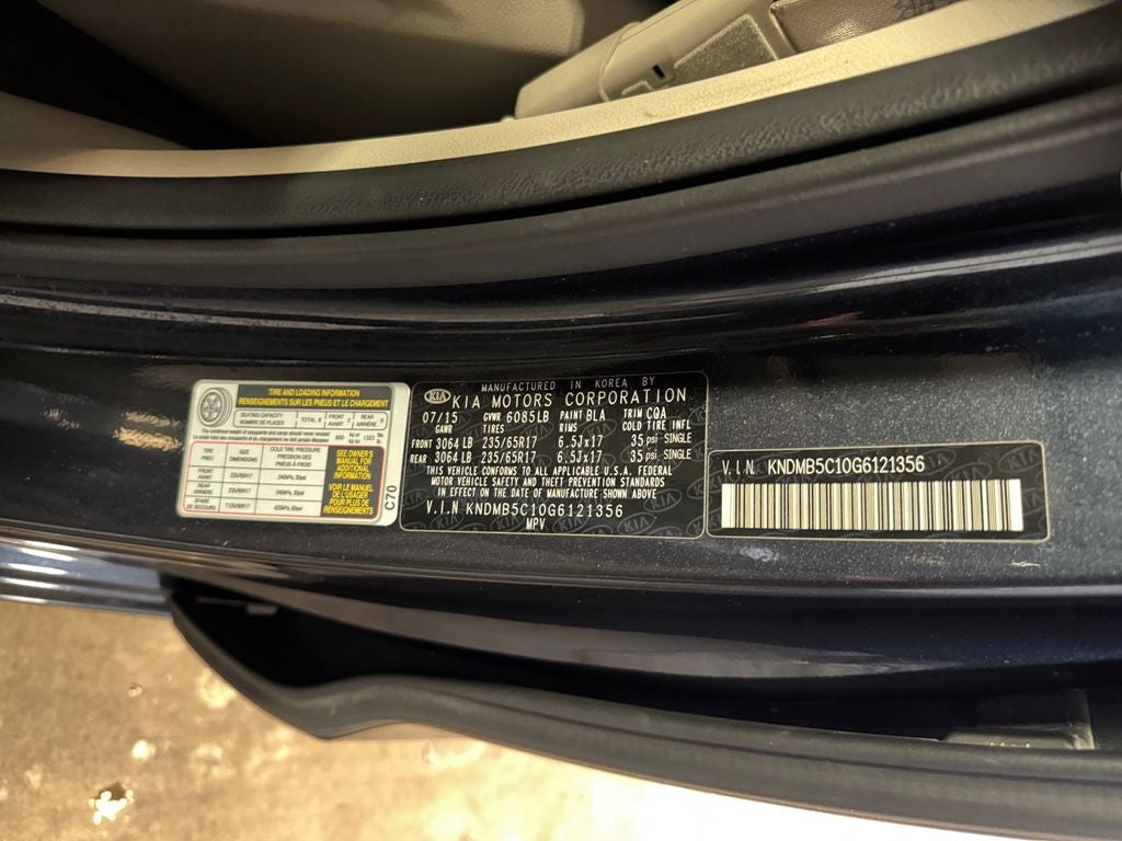 2016 Kia Sedona LX CONVIENIENCE PK